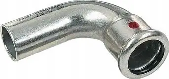 Kënd tubi Sanha SANHA Therm 90°, 76.1 mm, çelik i galvanizuar