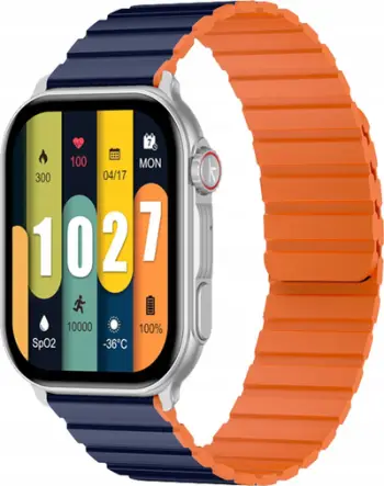 Orë inteligente Kieslect KS Pro Calling, 2.01" AMOLED, Bluetooth, argjend