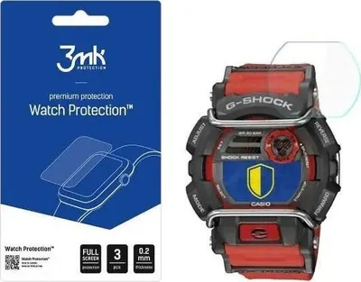 Xham mbrojtës 3MK FlexibleGlass për Casio G-Shock GD400-4, 0.2mm, set 3 copë, transparent - 1