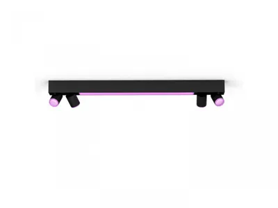 Llambë tavani Philips Hue Centris, RGB LED, Bluetooth, metal i zi - 1