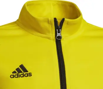 Bluzë sportive për fëmijë Adidas Entrada 22 Track Jr HI2139, Aeroready, me zinxhir të plotë, e verdhë