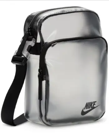 Çantë crossbody Nike Heritage Crystal, transparente, e zezë