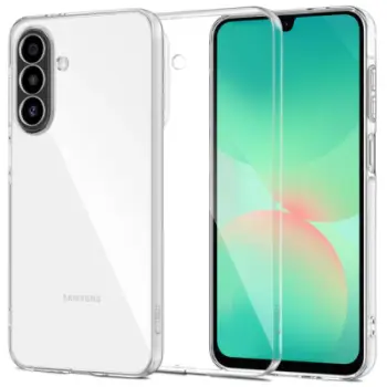 Mbështjellës telefoni Tech-Protect Silicone për Samsung Galaxy A26 5G, TPU fleksibël, transparent