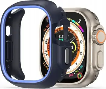 Mbulesë ore DUX DUCIS BAMO Apple Watch Ultra 49mm, PC dhe silikon, mbrojtje kundër goditjeve, blu e errët