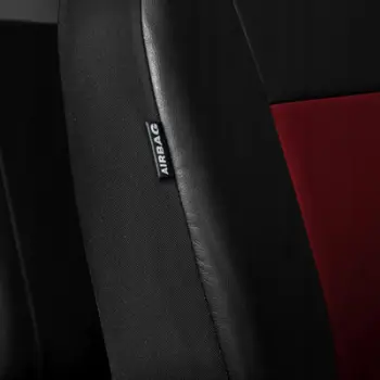 Mbulesa sediljesh makine X-Line 200, set universal, kompatibile me airbag, e kuqe e zezë