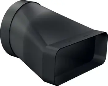 Adaptor ventilimi Siemens HZ9VDSI0, nga kanal i sheshtë në të rrumbullakët, dalje 150mm, plastikë e bardhë