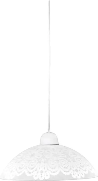 Lampadar tavani Candellux Bilbao 31-09302, E27, diametër 30cm, i bardhë - 1