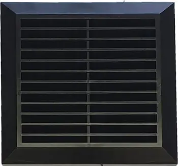 Grilë ventilimi Awenta 20x20, rrjetë kundër insekteve, Ø150mm, e zezë