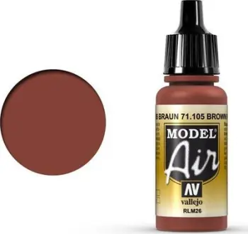 Ngjyrë akrilike Vallejo Model Air Brown RLM26, 17ml, kafe mat