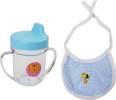Kukull bebe Lean Sport Baby, 45cm, me tinguj, veshje e kaltër - 3