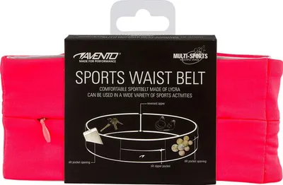Rrip sportiv Avento Sports Belt Twist, me xhep me zinxhir, reflektues, rozë fluor - 3