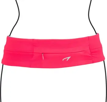Rrip sportiv Avento Sports Belt Twist, me xhep me zinxhir, reflektues, rozë fluor