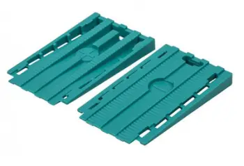 Pykë distancuese Wolfcraft 6946000, plastike, 2 në 1, e gjelbër