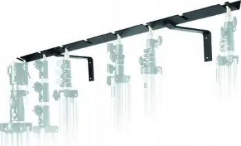 Mbajtëse muri për stativë Manfrotto Stand Holder, deri 8 stativë, çelik, e zezë