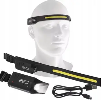Fener koke LED, i rikarikueshëm me USB, sensor lëvizjeje, i lehtë