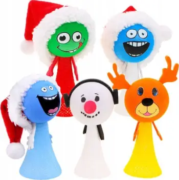Lodër kërceuese Christmas ZA4708, figurë me pranverë, 10-12 cm, shumëngjyrëshe