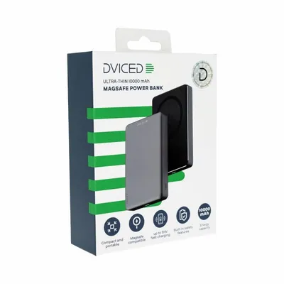 Dviced Ultrathin MagSafe Power Bank 10000mAh, Black, Grey - 4