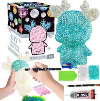 Set mozaik me diamant Art Set Little Deer, për fëmijë 6+, shumëngjyrësh