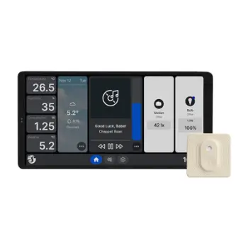 Panel muri inteligjent Shelly Wall Display X2 SL, me sensor BLU HT, ivory