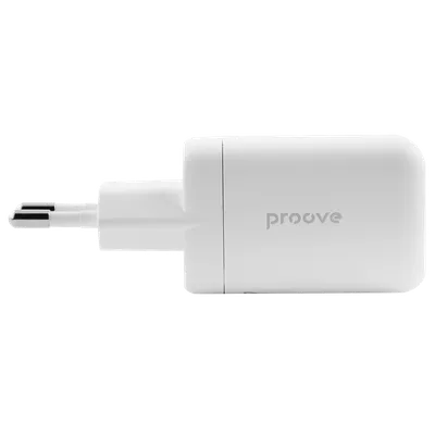 Karikues muri Proove Silicone Power, 40W, me 2×Type-C, i bardhë - 4