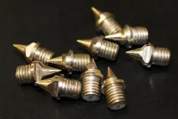 Kunja sportive Maxwel Running Shoe Spikes, 6 mm, set 10 copë, metalik
