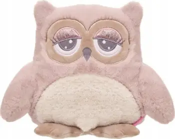 Lodër pelushi Beppe Plush Owl Abby, 23 cm, rozë krem