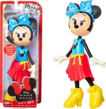 Figurë lodër Jakks Pacific Disney Minnie Mouse Sweet and Stylish, e artikuluar, shumëngjyrëshe