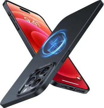 Mbështjellës telefoni Torras OriginFit-Mag, për iPhone 15, MagSafe, i zi