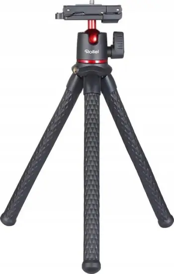 Tripod fleksibël Rollei Monkey Pod 2, mini, me mbajtës smartphone, me kokë sferike, i zi
