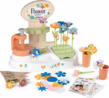 Set kreativ për lule Smoby Flower Creator, mbi 100 aksesorë, për fëmijë 3+