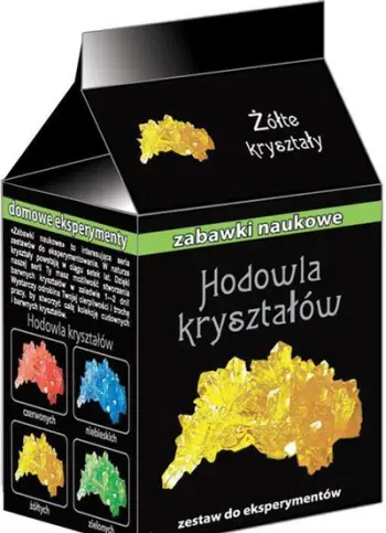 Set eksperimental Ranok Creative Yellow Crystal Growing, rritje kristalesh, kristal i verdhë dekorativ