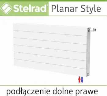 Radiator panel Stelrad Planar Style, 982 W, 800 x 600 mm, i bardhë