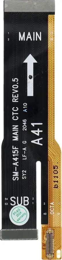 Kabllo fleksibile main board Samsung Galaxy A41 SM A415F, lidhje pllakë amë, zëvendësuese, portokalli