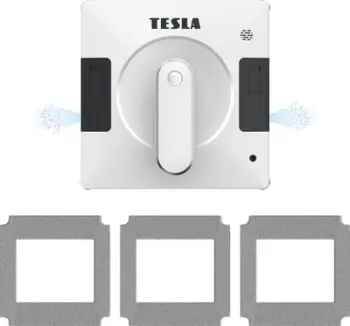 Robot pastrues dritareje Tesla RoboStar W700 WiFi, navigim gyroskopik, kontroll me aplikacion, i bardhë