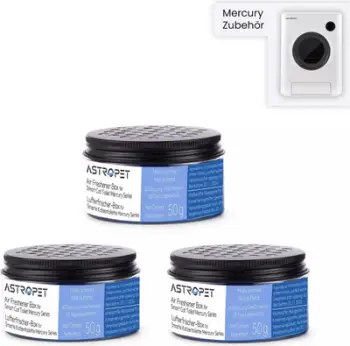 Deodorant për rërën e maces AstroPet Mercury Series, 50g, neutralizues aromash, blu