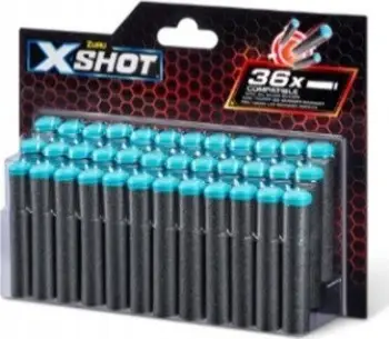 Fishekë shkumëzues X-Shot Refill, 36 copë, për armë lodër, shumëngjyrëshe