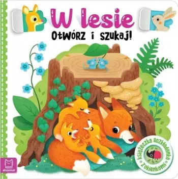 Libër palosës për fëmijë In the Forest Open and Search, interaktiv, me dritare që hapen