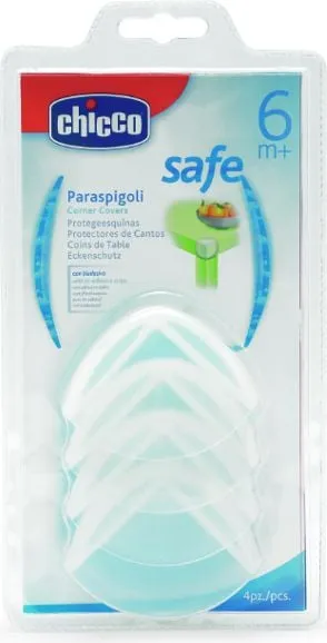 Mbrojtëse qosesh Chicco 6M+, set 4 copë, plastike, transparente - 1