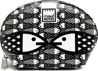 Portofol Make Notes Wallet B&W, me zinxhir, dizajn bardh e zi - 1