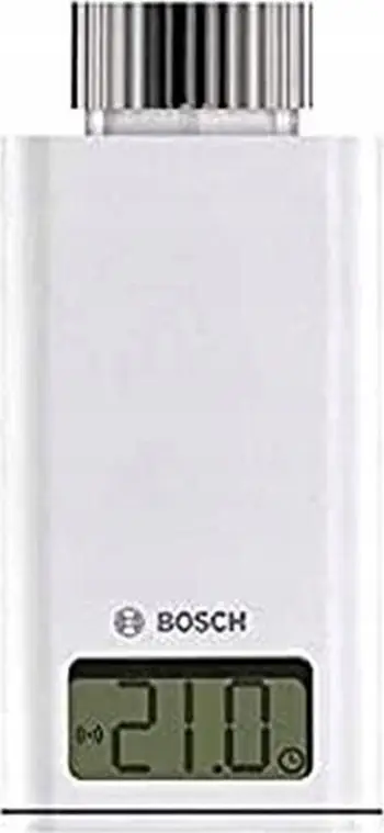 Kokë termostatike Bosch EasyControl Wireless, smart për radiator, me ekran dixhital, e bardhë