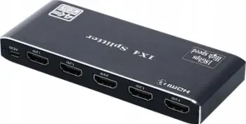 Ndarës HDMI Gembird HDMI SP 1/4 2.0, 4 porta, 4K UHD, i zi