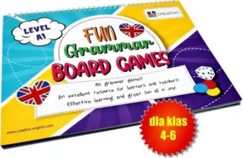 Lojë tavoline gramatike Fun Grammar Board Games A1, për nxënës nivel A1, anglisht