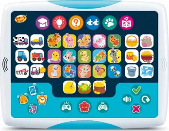 Tablet edukativ Smily Play I Gain Knowledge About Animals, për fëmijë 3+, shumëngjyrësh