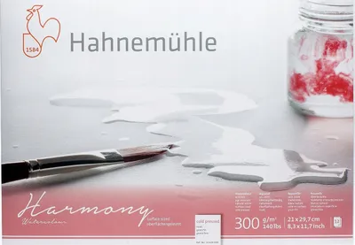 Bllok akuareli Hahnemühle Harmony, A4, 300g, 12 fletë, matt - 1
