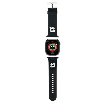 Rrip ore Apple Watch Karl Lagerfeld NFT Karl & Choupette, 38/40/41mm, gome, i zi - 1