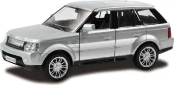 Maket veture Daffi Land Rover Range Rover Sport, metalik, argjend