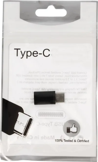 Adapter celularësh Partner Telecom Converter OEM, Micro USB në USB Type C, i zi - 2