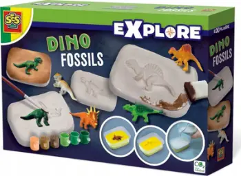 Set kreativ SES Creative Dino Fossils Medium, set fosilesh dinozaurësh, për fëmijë
