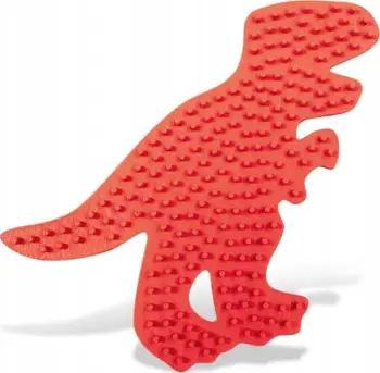 Set lodër SES Creative 6096 Iron on Beads Pegboard T Rex, rruaza hekuri, set 12 copë, shumëngjyrëshe