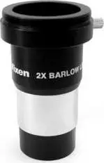 Lentë Barlow për teleskop Vixen 2x, 31.7mm, e zezë